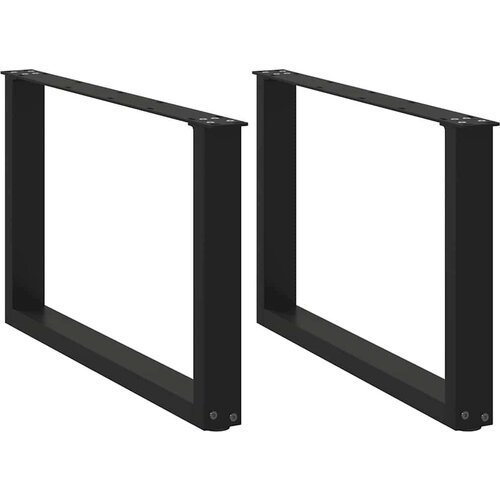 vidaXL Noge stolića za kavu U-oblika 2 kom crne 60x(42-43) cm čelik Cijene