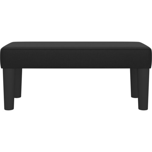  Klupa crna 70 x 30 x 30 cm od umjetne kože Slike