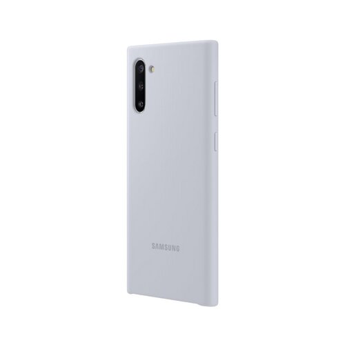 Samsung original silikonski ovitek EF-PN970TSE za Galaxy Note 10 N970 - srebrn Slike