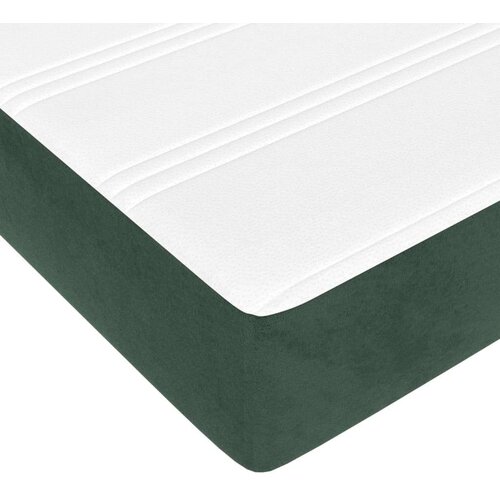 vidaXL Madrac s oprugama tamnozeleni 180x200x20 cm baršunasti Cene