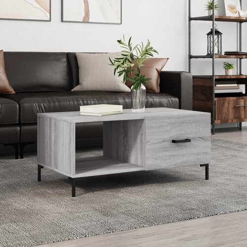 VidaXL Stolić za kavu boja hrasta 90x50x40 cm konstruirano drvo Slike