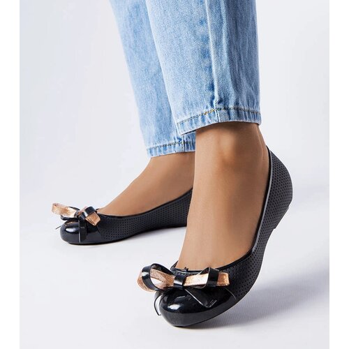 Gemre Black ballet flats adorned with a bow Harlingen Cijene