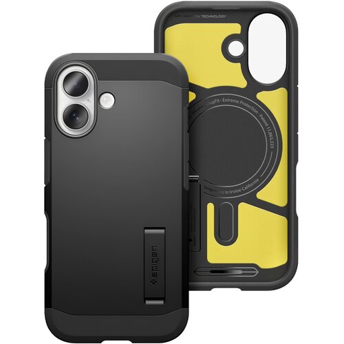 Spigen SGP, Ovitek za iPhone 17 MagSafe serija Tough Armor T MagFit z vgrajenim stojalom, Črna, (5000189636) Cene