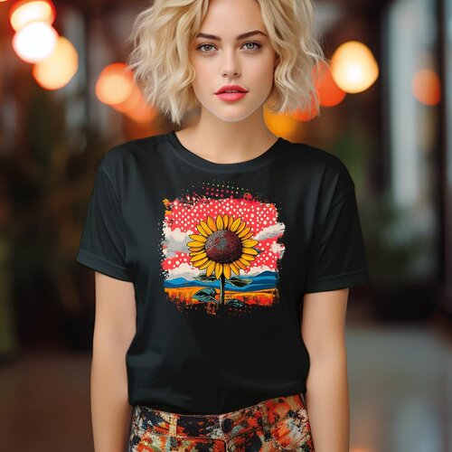 CAMISETA Majica sa &scaron;tampanim printom Cam 950, Ženska, Crna Cene