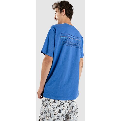 Patagonia P-6 Logo Responsibili T-shirt p / 6 outline / vessel blue Cene