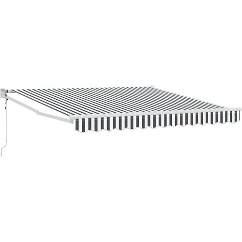  Uvlačiva tenda antracit i bijela 3x2,5 m tkanina i aluminij Slike