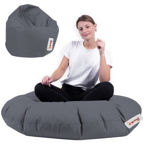 Atelier Del Sofa Vreća za sjedenje, Iyzi 100 Cushion Pouf - Fume Slike