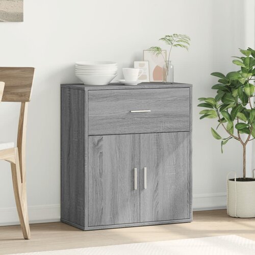  Komoda siva boja hrasta 60 x 31 x 70 cm od konstruiranog drva Slike