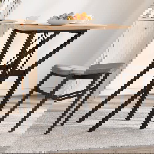vidaXL Blagovaonski stol Y-oblika 60x60x75 5 cm od borovine i željeza Cene