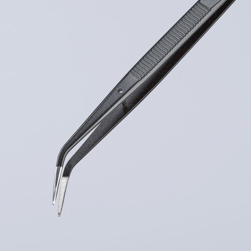 Knipex zakrivljena precizna &amp;scaron;picasta pinceta 155mm - pod 25&amp;deg; (92 34 37) Slike