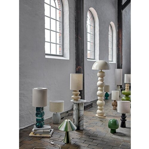 Bloomingville Stolna lampa keramička s keramičkim sjenilom (visina 35 cm) Olive &amp;ndash; Slike