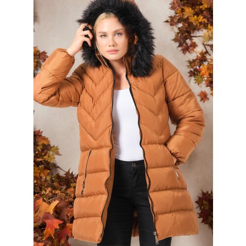 Dewberry Z6759 LADIES COAT-PLAIN PLATE Slike