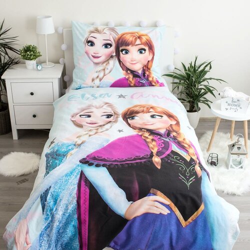 Jerry Fabrics Pamučna dječja posteljina za krevet za jednu osobu 140x200 cm Frozen &amp;quot;Light blue&amp;quot; &amp;ndash; Slike