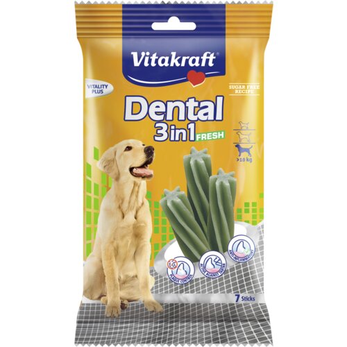 Vitakraft poslastica za pse preko 10kg dental fresh 3u1 Slike
