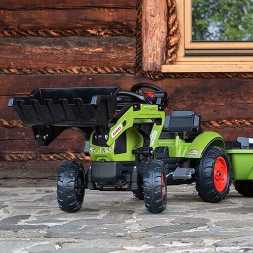 Falk Traktor na pedale Claas sa prikolicom Slike