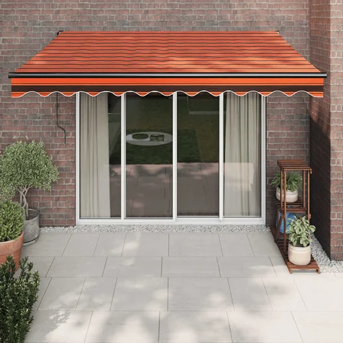 vidaXL Tenda na uvlačenje narančasto-smeđa 3x2 5 m tkanina i aluminij vidaXL Tenda na uvlačenje narančasto-smeđa 3x2 5 m tkanina i aluminij