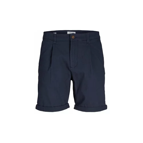Jack & Jones Kratke hlače iz tkanine 12215513 Mornarsko modra Regular Fit