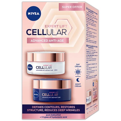 Nivea cellurar expert lift duo dnevna krema 50ml+noćna krema 50ml Cene