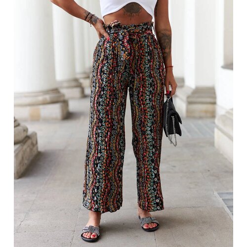 Gemre Black wide pleated trousers Archimede Cene