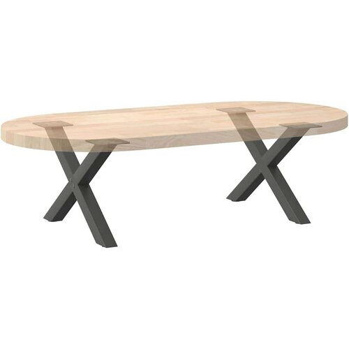  Noge za stolić u obliku slova X 2 kom antracit 60x(30-31) cm Slike