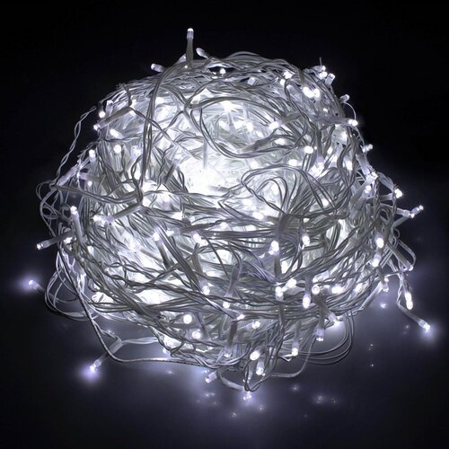 Springos Svjetlosna Zavjesa Hladno Bijela 300 LED Slike