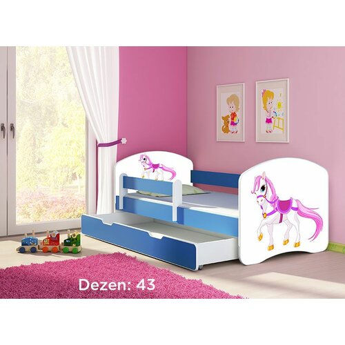 ACMA dečiji krevet ii 160x80 f + dušek 6 cm BLUE43 Cene