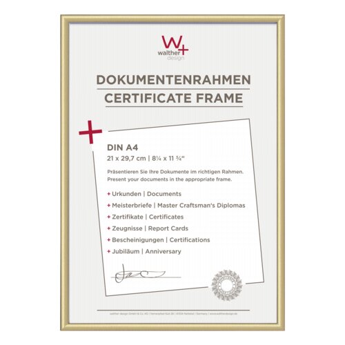 Walther New Lifestyle 21x29,7 Resin gold DIN A4 KV130G Slike