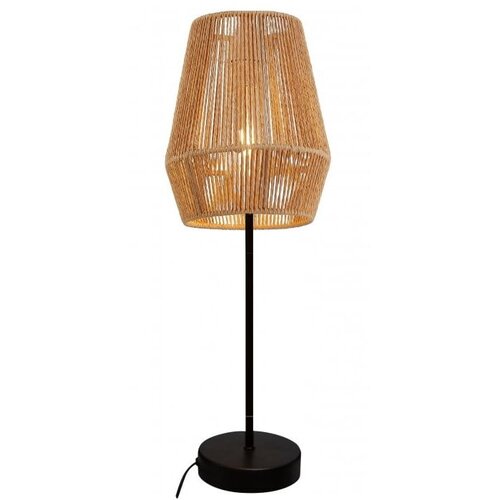 Gtv Crna/u prirodnoj boji stolna lampa sa sjenilom od trstike (visina 55 cm) Eranko &amp;ndash; Slike