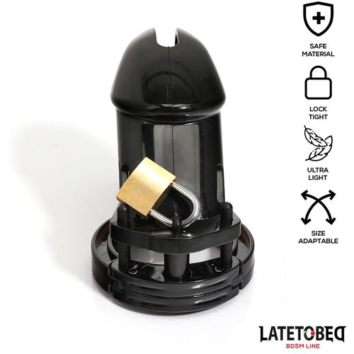 LateToBed Cage kletka za penis universal long black Slike