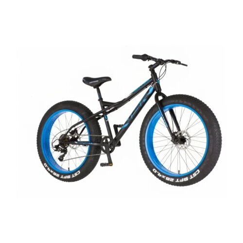 Visitor bicikl fat bike 26&amp;quot; bigfoot crno plavi Slike