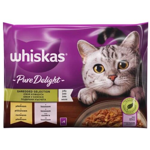 Whiskas Pure Delight izbor mesa 4 x 85g Cene