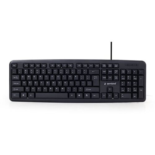  Tastatura GEMBIRD, KB-U-103, Standard keyboard, USB, US layout, black Cijene