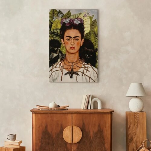  Slika - Frida Kahlo &amp;ndash; Self-Portrait with Thorn Necklace and Hummingbird 20x30 Standard Slike