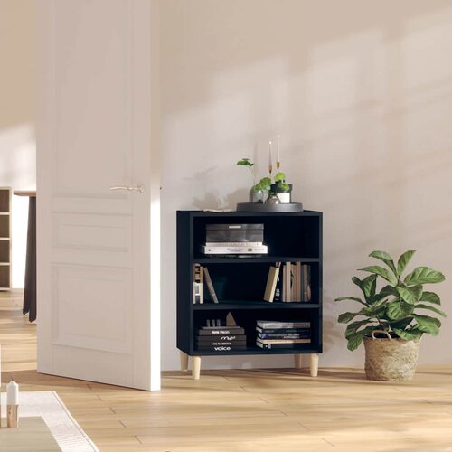  Komoda crna 57 x 35 x 70 cm od konstruiranog drva Cijene