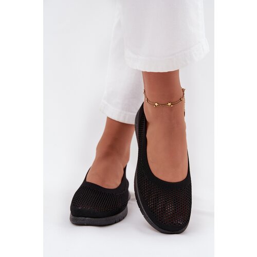 Boto Ladies Mesh Ballerinas In Sporty Style Black Virella Cene