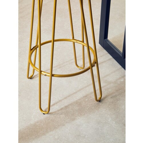 Premier Housewares Barsko stol iz masivnega bresta v zlati barvi/v naravni barvi (vi&amp;scaron;ina sedeža 75 cm) District &amp;ndash; Slike