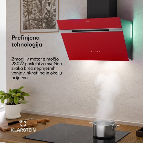 Klarstein Alina napa za odsesavanje, 60 cm, 600 m&amp;sup3;/h, Tiha, EEK A Slike