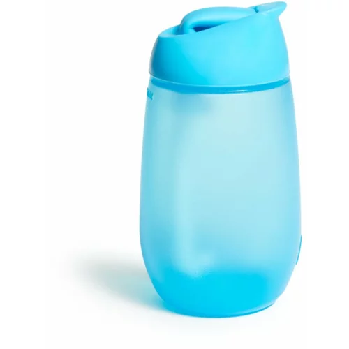 Munchkin Simple Clean steklenička za otroke s slamico Blue 12 m+ 296 ml