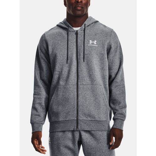 Under Armour Sweatshirt UA Essential Fleece FZ Hood-GRY - Mens Slike