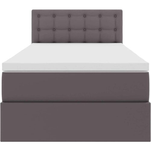  Krevet s prostorom za pohranu s LED-om Siva 90 x 200 cm - Siva 90 x 200 cm Slike