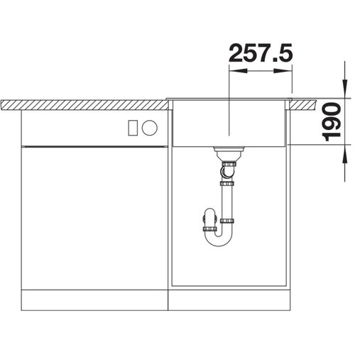 Blanco sudopera dalago 5 515x510/190 mm vulkan siva Slike