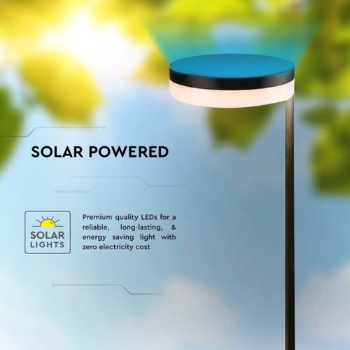  Spolja&amp;scaron;nja solarna LED lampa LED/2W/3,7V 3000K IP54 2000 mAh crna Slike