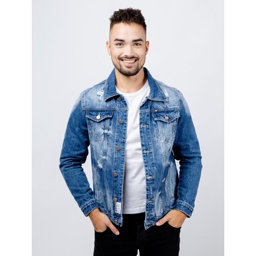 Glano Man ́s denim jacket - blue Slike