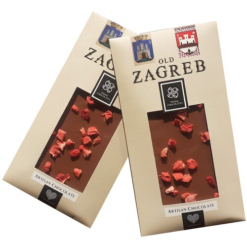 Vrsna Chocolates Old Zagreb, mliječna s jagodom, 75g Cijene