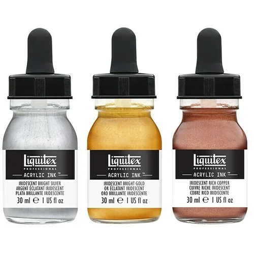 LIQUITEX Professional Set tinte za crtanje (3 Kom. x 30 ml, Boca s pipetom)