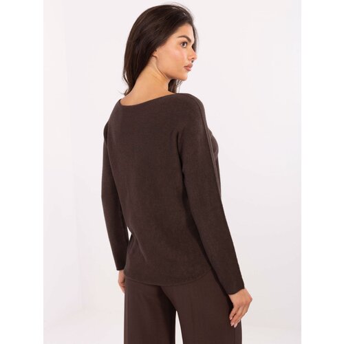 Italy Moda Sweater-IT-SW-2219.63-dark brown Slike