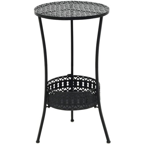 VidaXL Bistro mizica črna 40x70 cm kovinska Slike