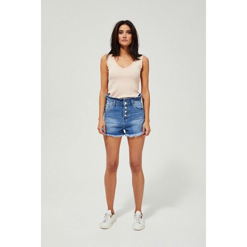 Marisse High Waist Denim Shorts L-Sh-3405 Blue Cene