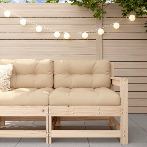VidaXL Kutna vrtna sofa od masivne borovine Slike