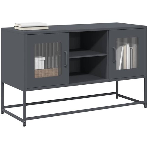 vidaXL TV omarica antracitna 100,5x39x60,5 cm jeklo Cene
